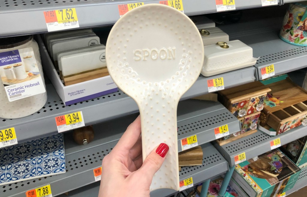 Ceramic hobnail spoonrest at Walmart