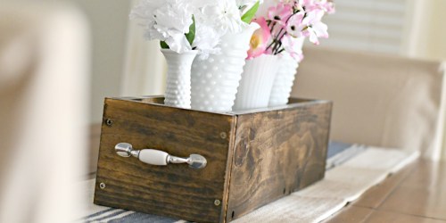 Here’s How I Built This Rustic Wood Centerpiece for Under $11!