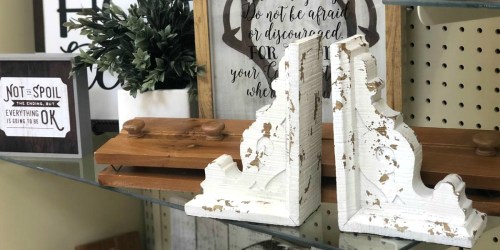 Save on These Magnolia Lookalike Distressed Corbel Bookends at Hobby Lobby