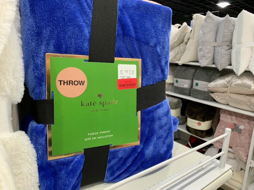 Kate Spade fleece throw at TJM