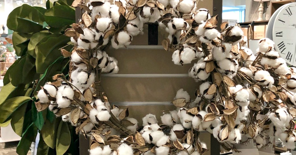 Kirklands Cotton Wreath