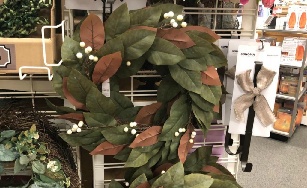 Kohl's magnolia wreath lookalike