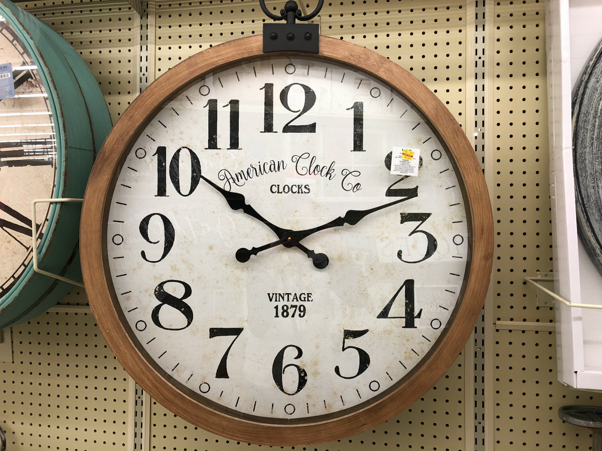 Rustic Wall Clock at Hobby