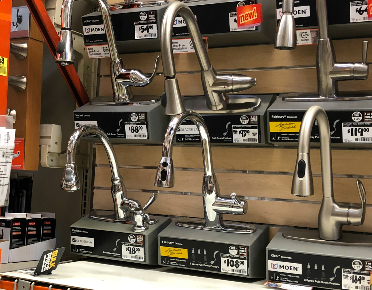 The Home Depot faucets