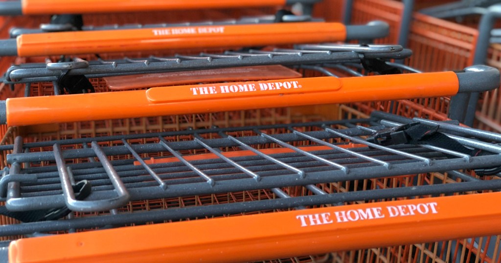 The Home Depot shopping carts