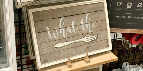 We’re Loving These Cheeky, Rustic Wall Signs from Cost Plus World Market
