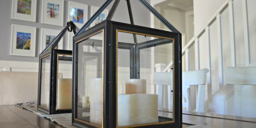 Turn Dollar Store Frames Into a Trendy Decorative Lantern