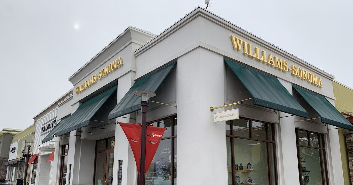 williams sonoma store front