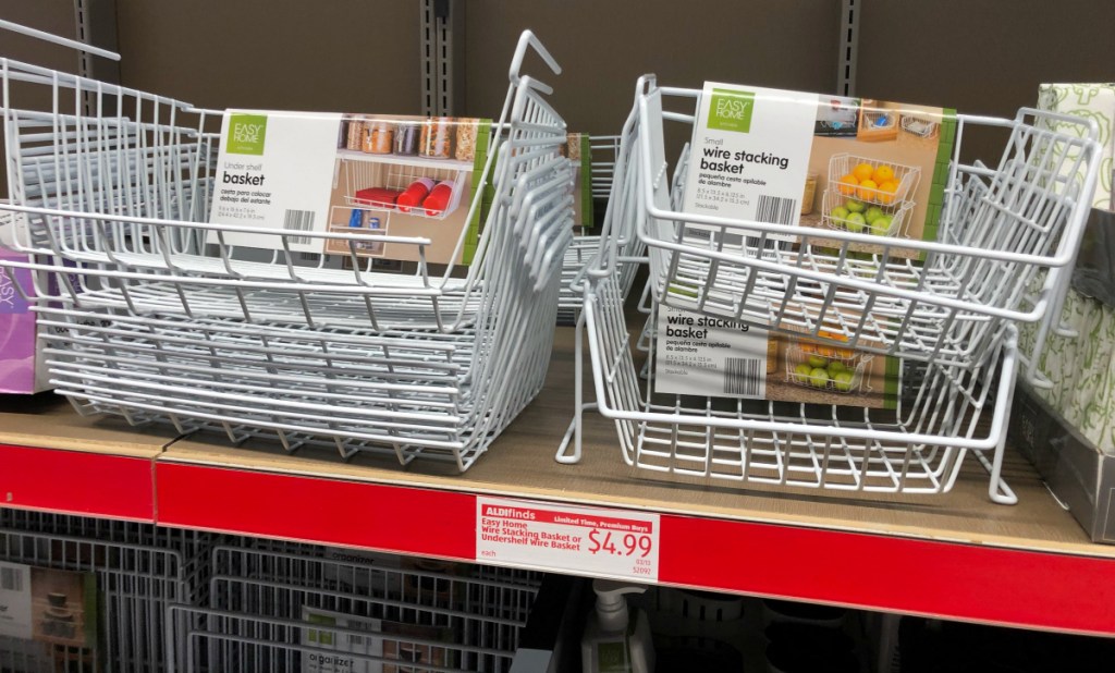 ALDI kitchen wire baskets