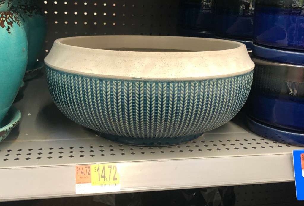 BHG teal planter at Walmart