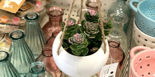 Hanging Faux Succulents Just $5 Each at Target