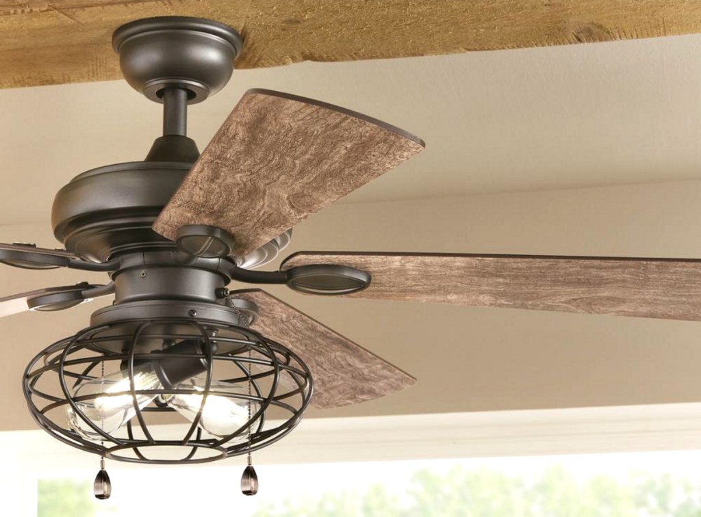 Natural ceiling fan at Home Depot