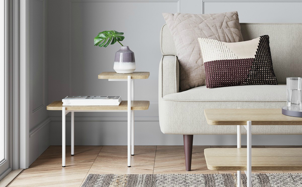 Natural side wood coffee table at Target