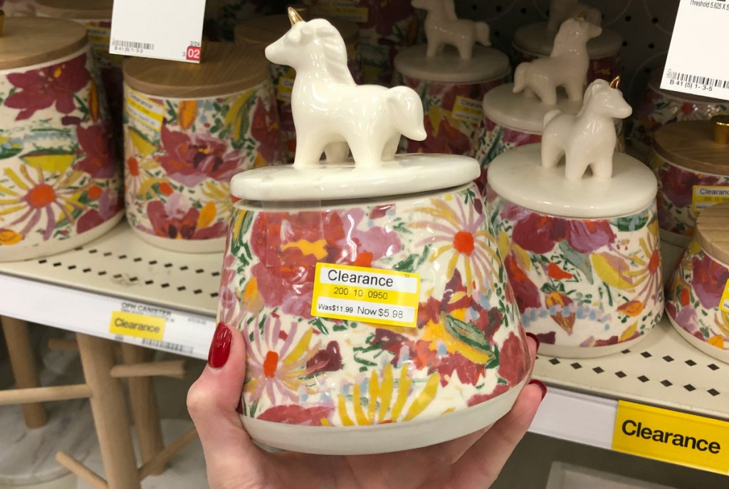 Opalhouse floral unicorn jar at Target