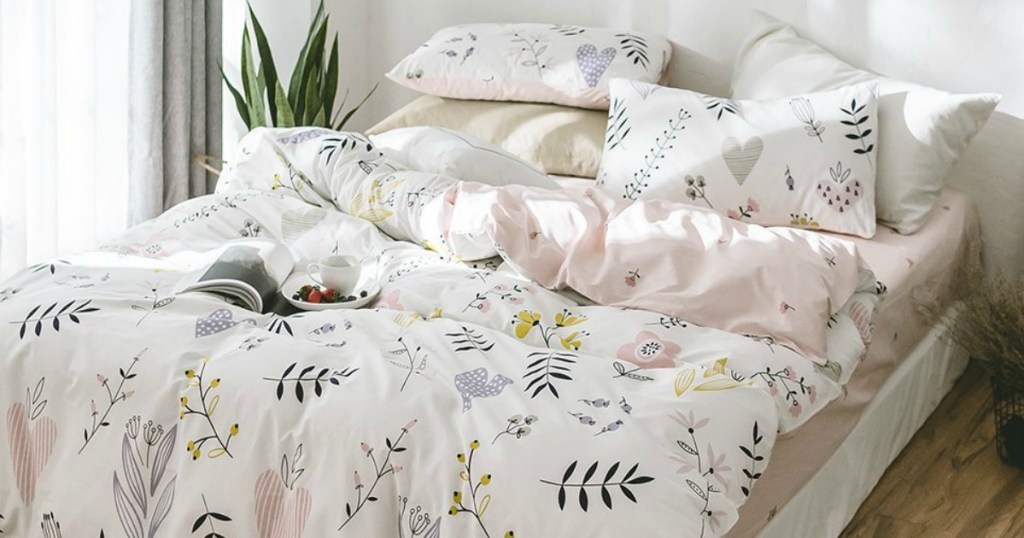 100 Cotton Full Queen Duvet Cover Sets As Low As 26 39 Shipped