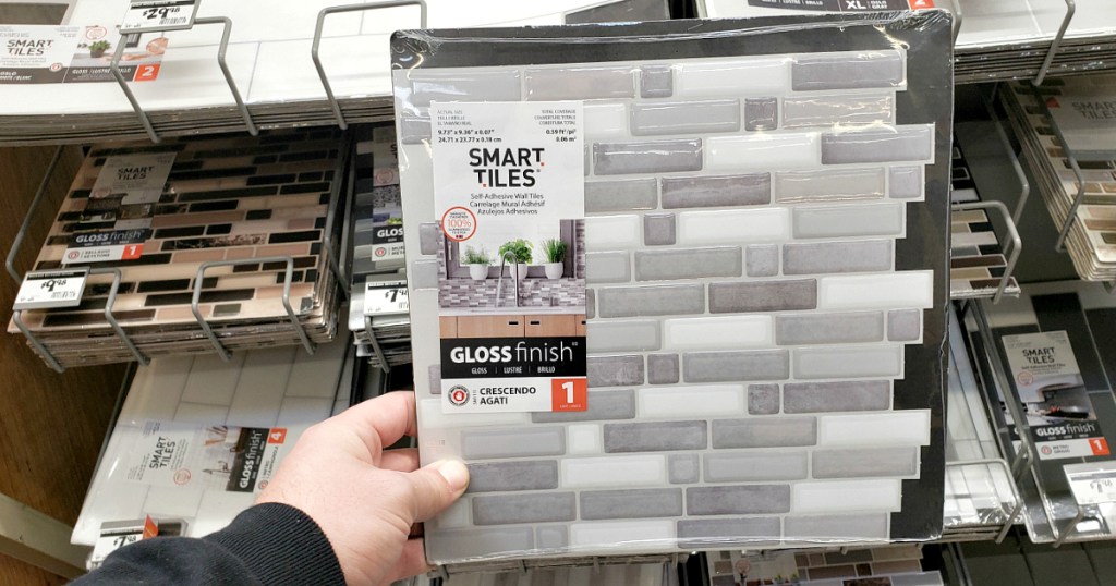 Up To 40 Off Self Adhesive Backsplash Wall Tiles At The Home Depot Just Peel And Stick