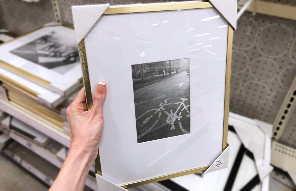 target accent pieces — brass frame picture frame