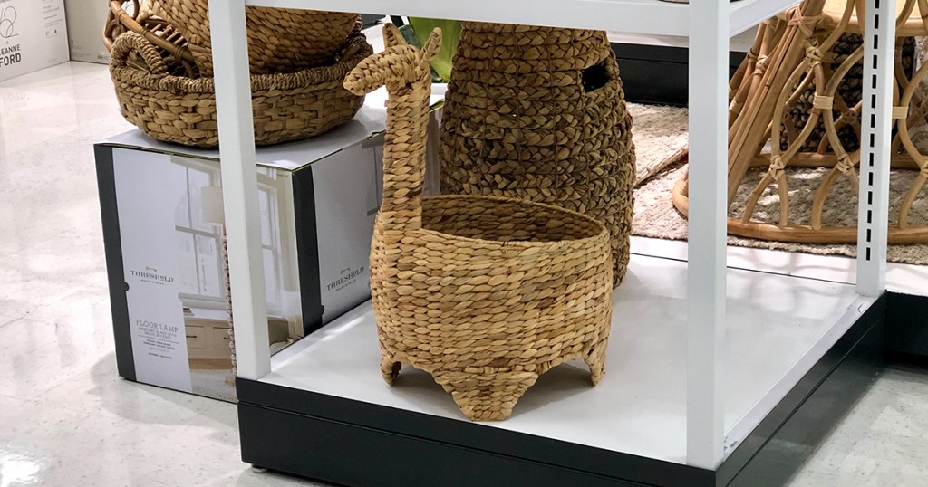 llama shaped basket at target