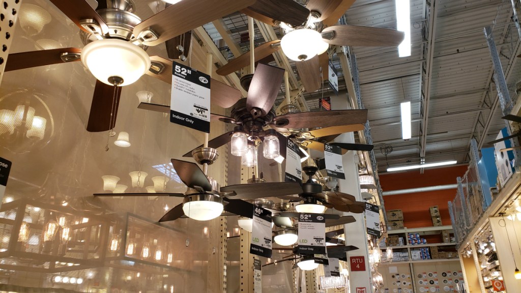 Ceiling fan sale at Home Depot