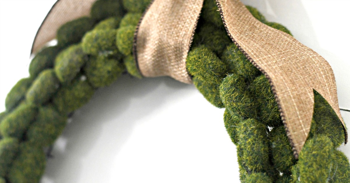 DIY Dollar Tree moss wreath