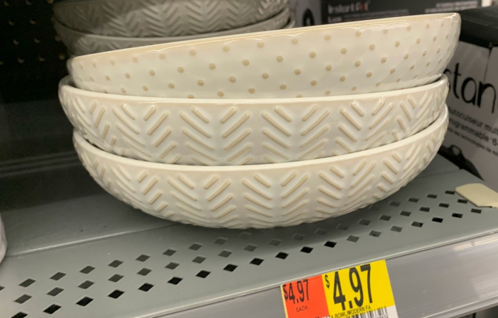 Farmhouse bowls at Walmart
