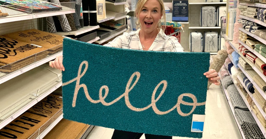 Hello Doormat at Target