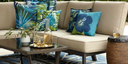 Over 40% Off Sectional Patio Set with Cushions at Lowe’s (+ 50% Off Citronella Candle Set)