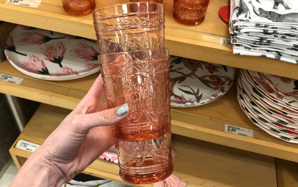 Opalhouse 16oz Plastic Floral Embossed Tumbler