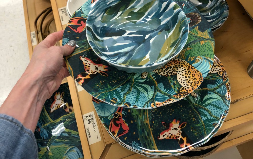 Opalhouse 8.9" Melamine Jungle Print Dinner Plate