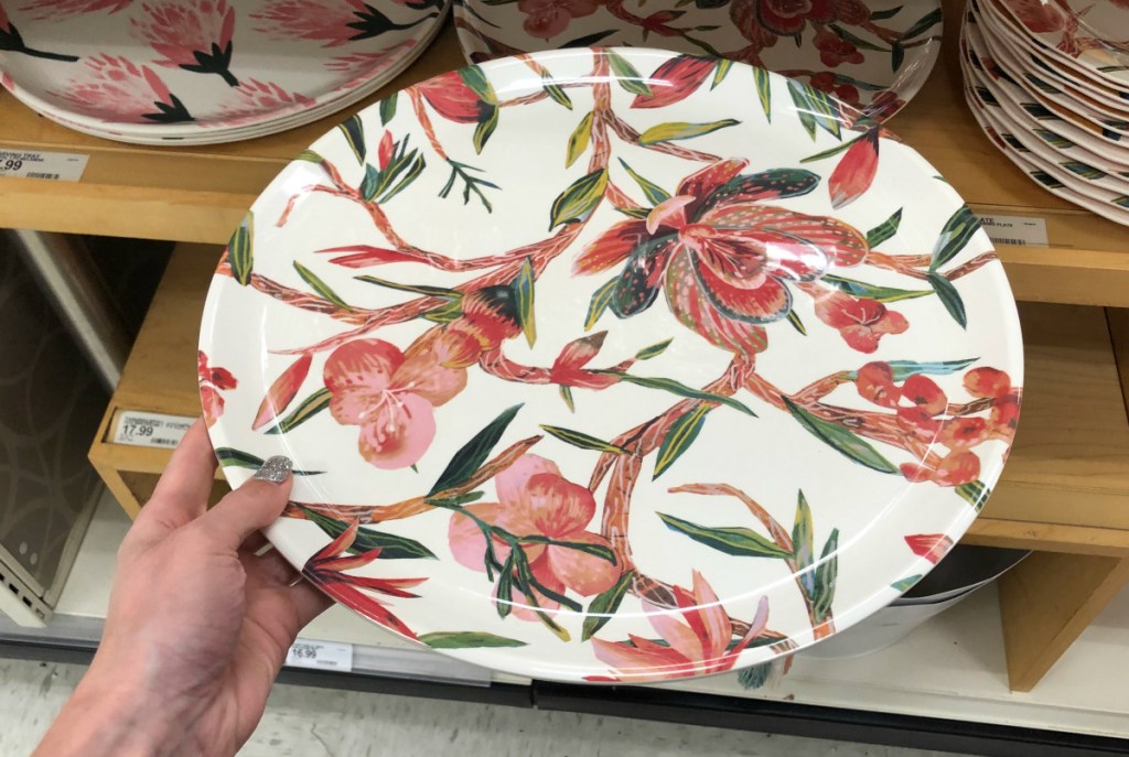 Opalhouse Floral Serving Tray