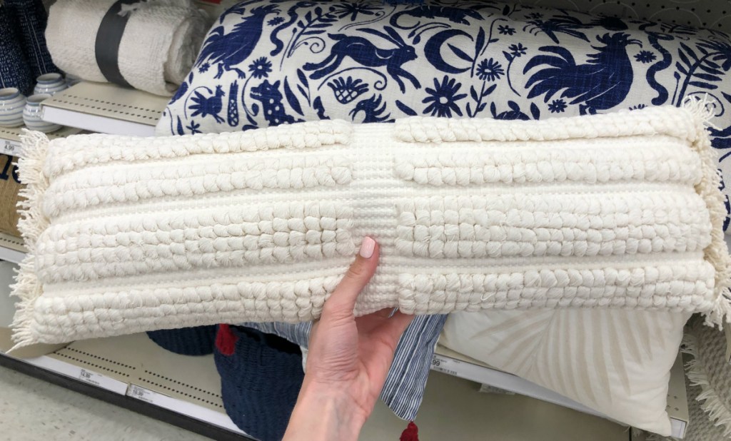 Opalhouse Looped Stripe Oversize Lumbar Throw Pillow