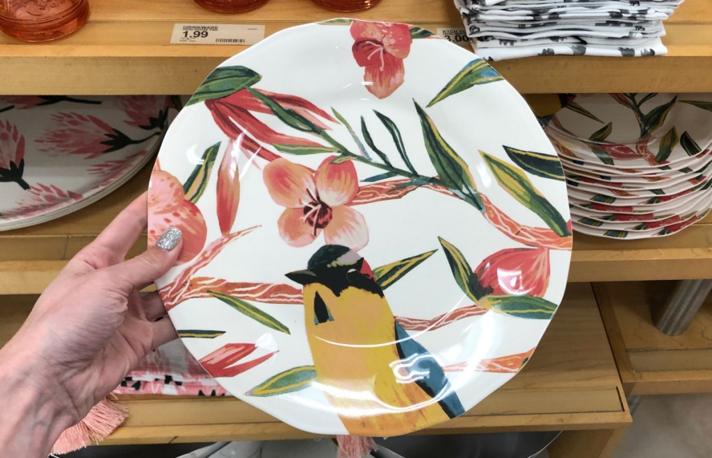 Opalhouse bird dinner plate