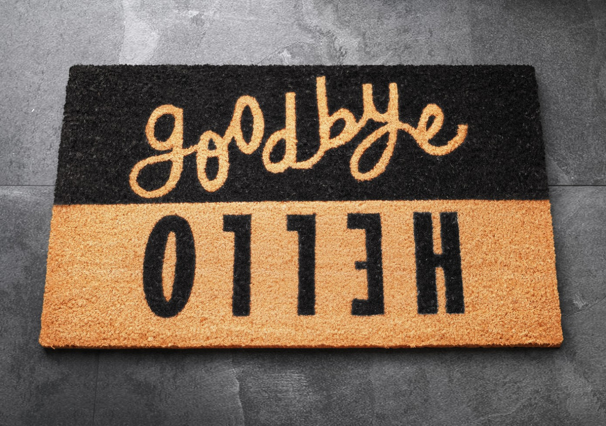 Room Essentials Hello Goodbye Doormat