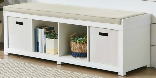 Want to Organize Your Space? This Better Homes and Gardens Storage Bench is Up to 40% Off at Walmart.com