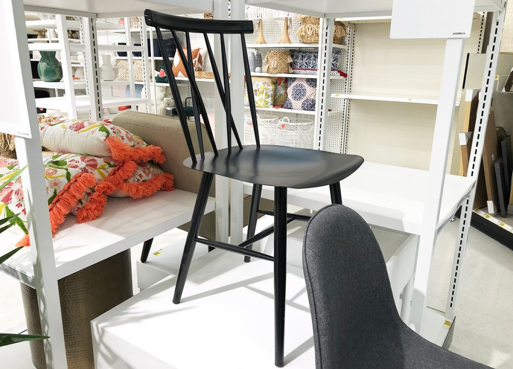 target home decor — black cross back dining chair