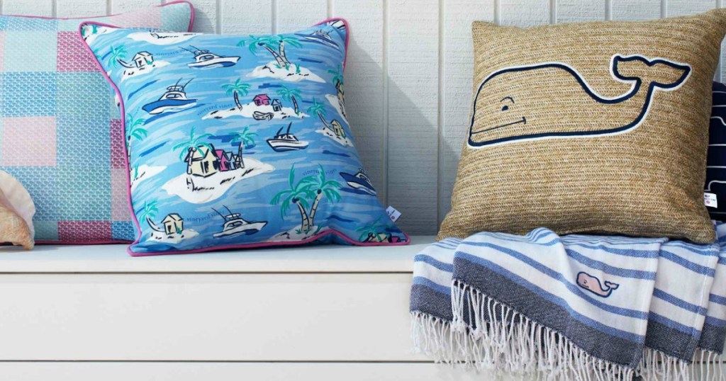 vineyard vines throw pillows 