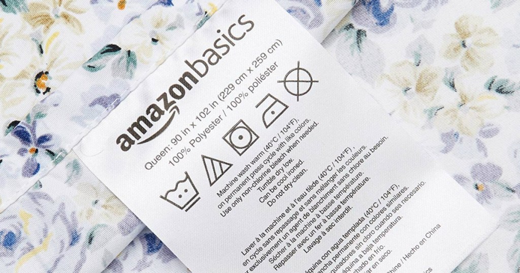 amazonbasics sheet label