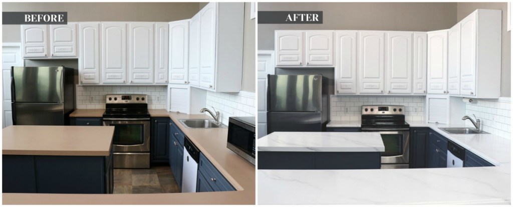 Countertop paint before after pictures