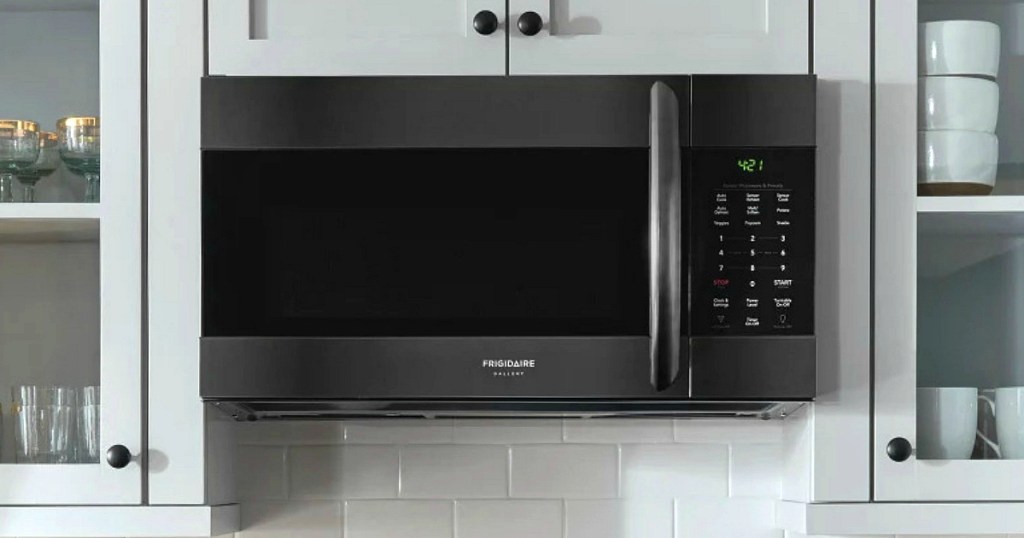 Frigidaire Gallery 1.7-cu ft Over-the-Range Black Stainless Steel Microwave with Sensor Cooking