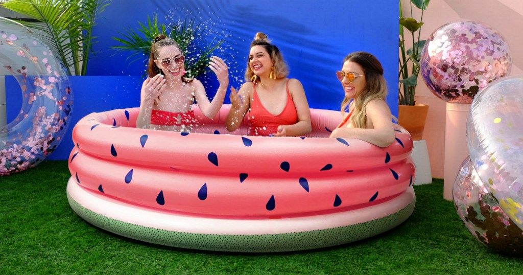 Minnidip inflatable pool - watermelon
