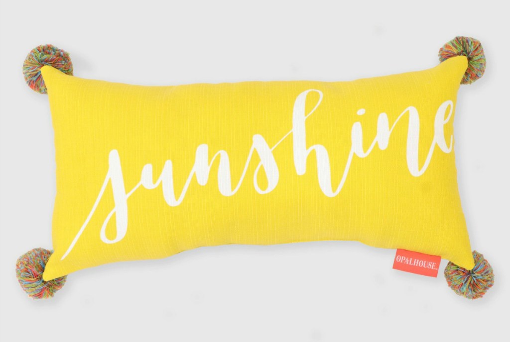 Opalhouse Lumbar Sunshine Outdoor Pillow