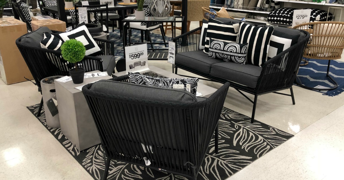 Entertain Outdoors With Trendy Patio Furniture Pieces From Target Com