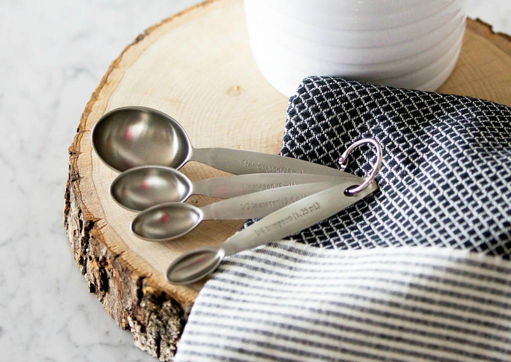 Stainless Steel Oval Measuring Spoons – Set of 4