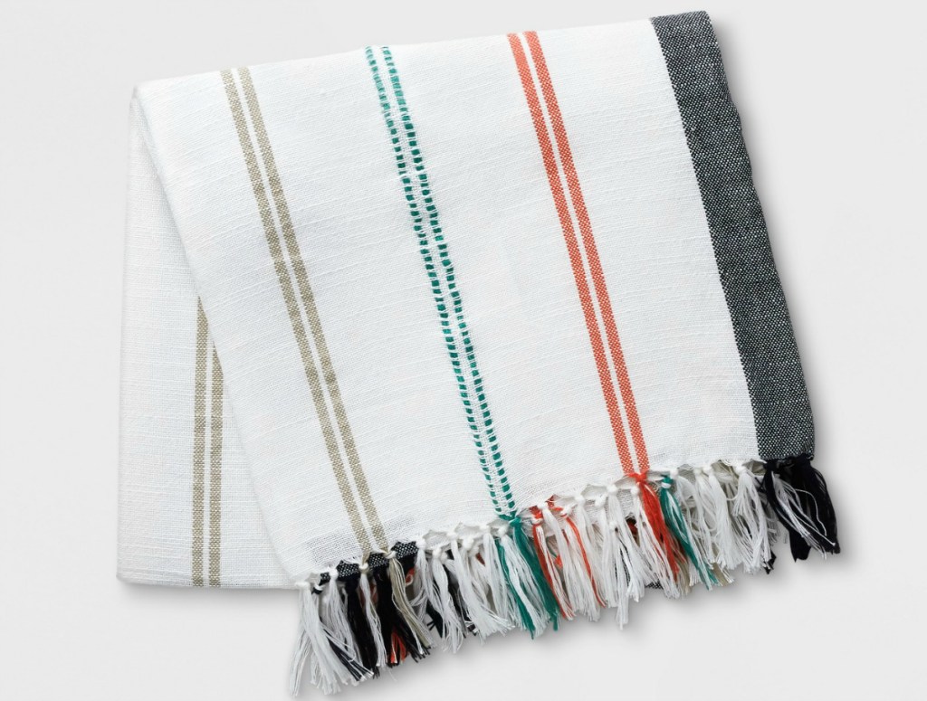 Threshold 50" x 60" Multi-Stripe Outdoor Throw