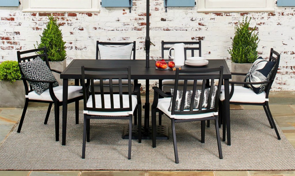 Stack The Savings On Outdoor Patio Items At Target Com - Fairmont Steel Rectangular Patio Dining Table Black Thresholdtm Stack The Savings On Outdoor Patio Items At Target Com - Fairmont Steel Rectangular Patio Dining Table Black Thresholdtm