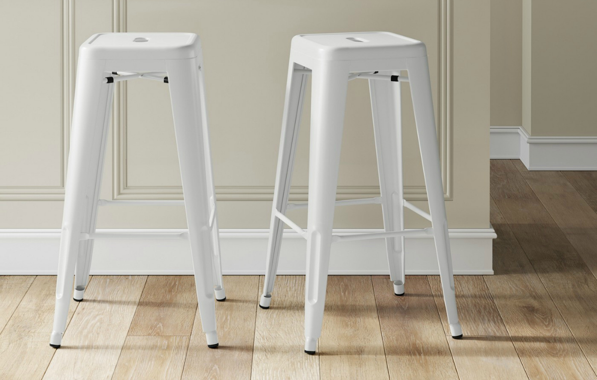 carlisle backless metal barstool