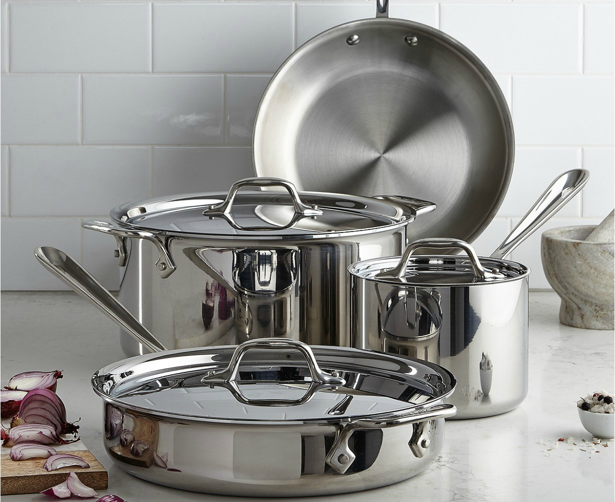 All-Clad Stainless Steel 7-Piece Cookware Set