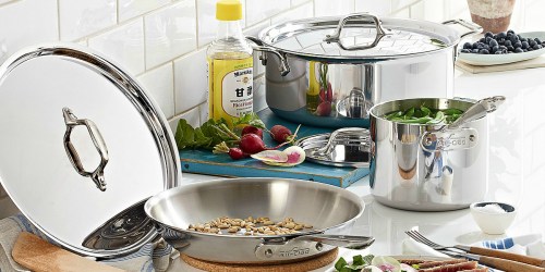 $330 Off This 5-Star Rated All-Clad Stainless Steel Cookware Set