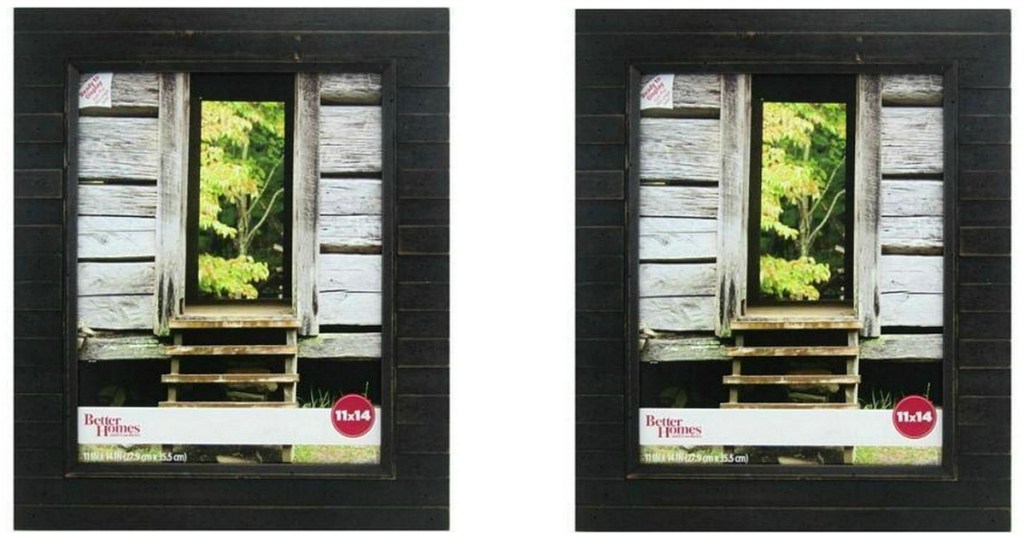 Better Homes & Gardens Timbermound 11"x14" Distressed Black Picture Frame