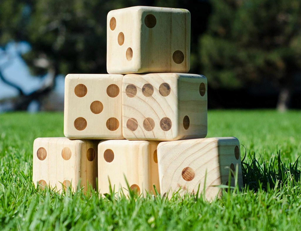 Giant Wooden Dice Set